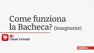 Come funziona la Bacheca (insegnante)