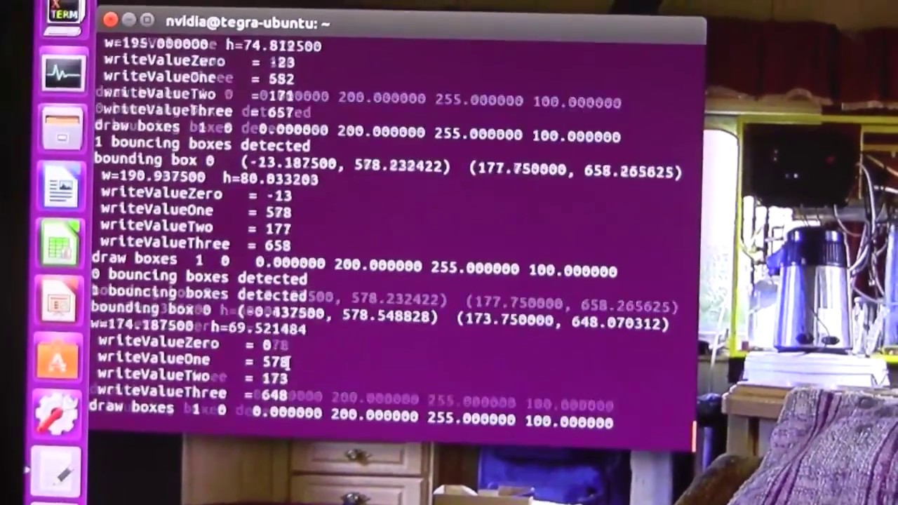 Getting bounding box coordinates transmitted to Arduino over I2C