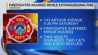 Oshkosh Firefighter injured