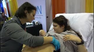 Avkin Demonstrates Wearable AvBirth Birthing Simulator at IMSH 2023