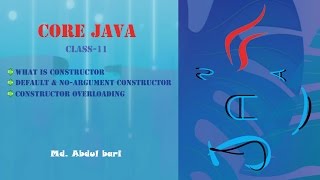 Core Java- Bangla Tutorial(Constructor Concept)- Class 11 Profile