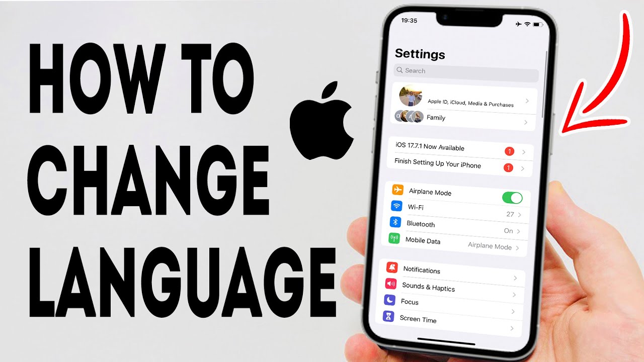 Iphone Intro Language Screen How To Change iPhone Language - Full Guide - YouTube