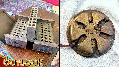 What Is This MYSTERIOUS Antique Wooden Box With Holes And This Thing On The Floor Of An Old House?