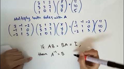 Solving system of linear equations using Inverse Matrix (PART 2)