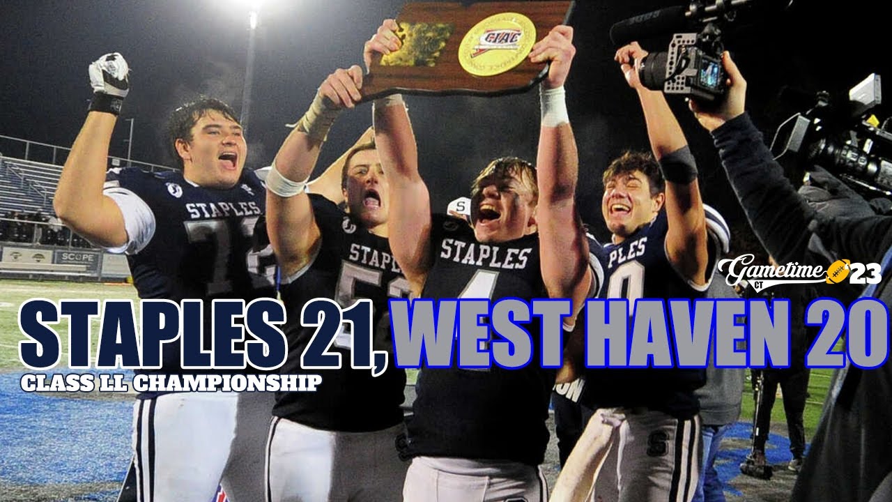 2023 Class LL Football State Championship: Staples beats West Haven 