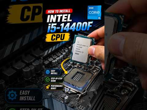 How to Install Intel i5 14400F CPU #shorts #pgg #pcbuild
