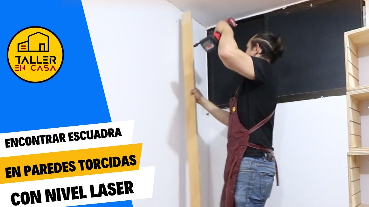 Como encontrar escuadra con un nivel laser #CositasPalTaller #Nivel #laser  
