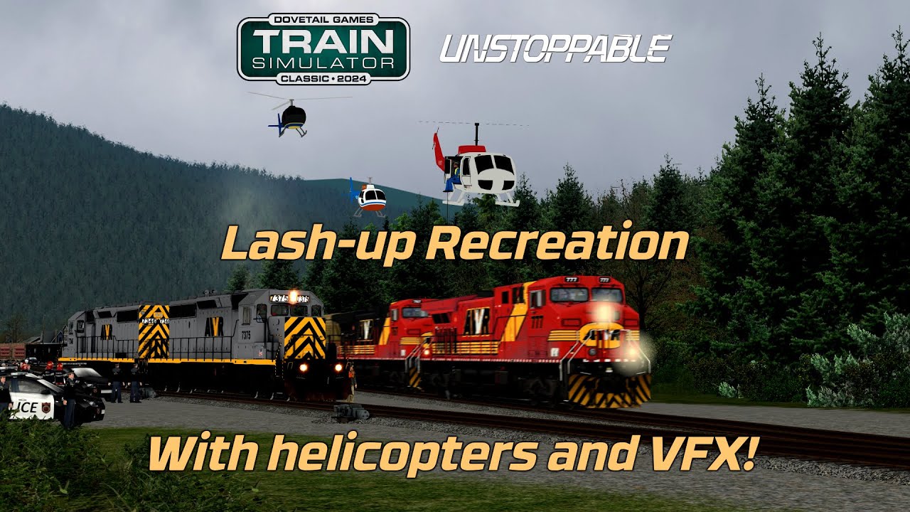 [4K] Train Simulator Classic | Unstoppable Lash-Up Recreation [+ CZ subtitles]
