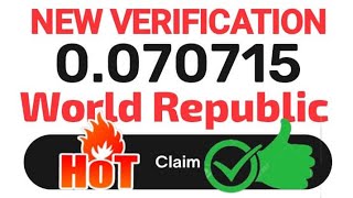 WORLD REPUBLIC NEW VERIFICATION screenshot 3