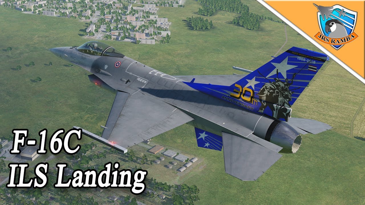 DCS : F-16C การลงจอดด้วย ILS