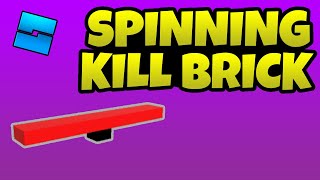How To Make A Spinning Kill Brick - Roblox Studio