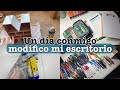 VLOG: Remodelando mi escritorio🖍 + Estudiando en Casa