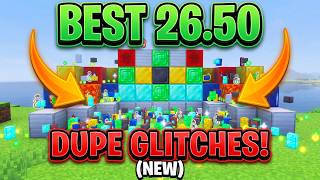 MINECRAFT 26.50 DUPE GLITCHES (NEW)