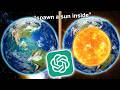 Universe Sandbox but I let chat GPT destroy Earth