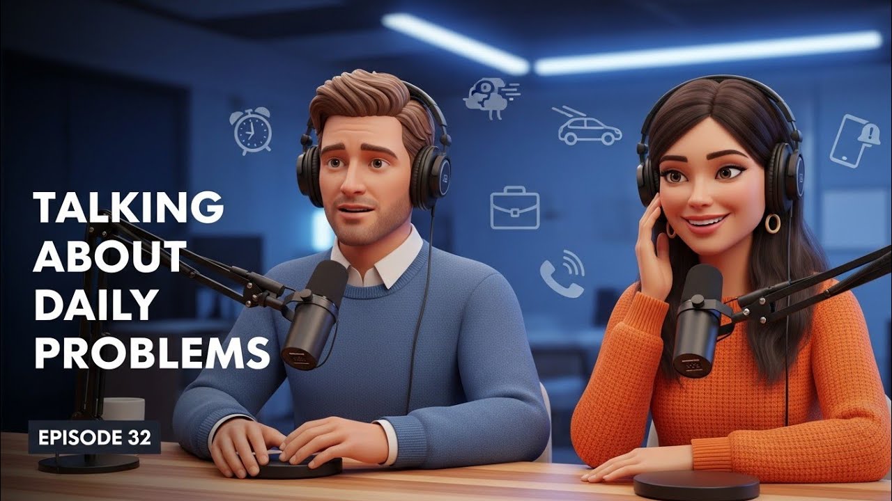 English Conversation Practice: Daily Problems (Slow Listening) | English podcast for beginners |Ep32