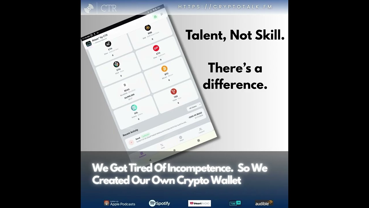 We Got Tired Of Incompetence.  So We Created Our Own Crypto Wallet
