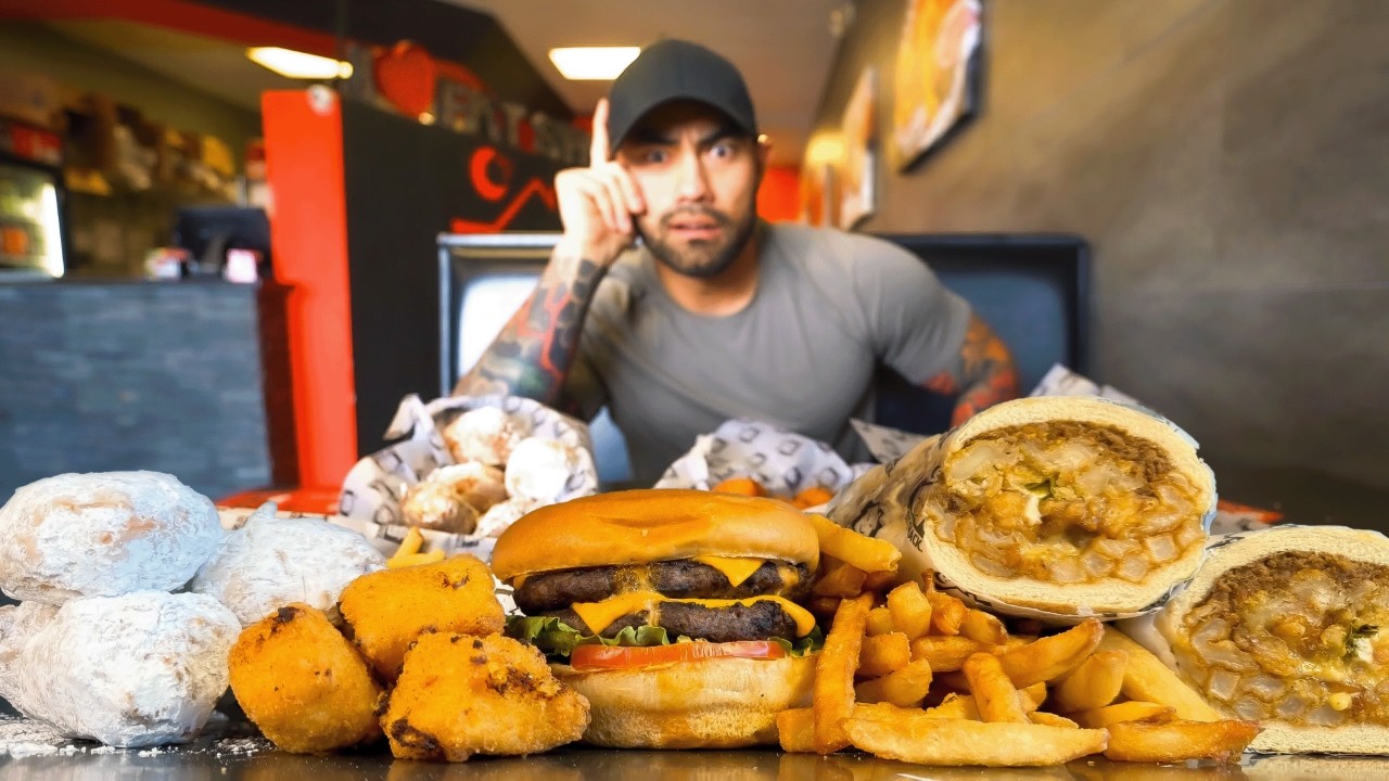 Only 15 Minutes To Finish 5,000 Calories | Fat Shack's "5K" Eating Challenge