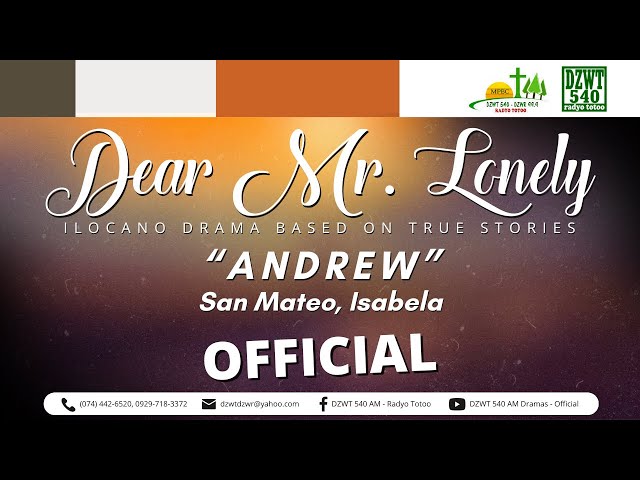 Dear Mr. Lonely - Andrew | May 14, 2024 class=