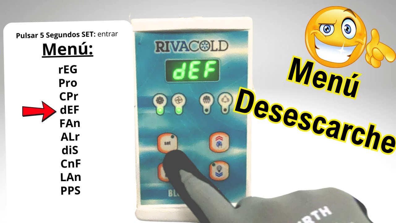 ✅ Menú DESESCARCHE - Mando Rivacold Blocksystem