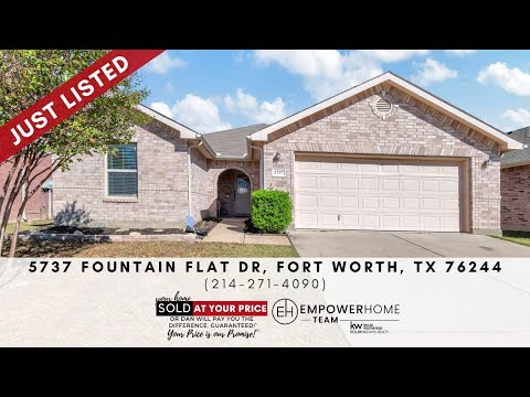 5737 Fountain Flat Drive, Fort Worth, TX home video tour