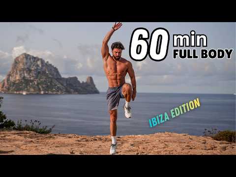 60 MIN FULL BODY WORKOUT | No Repeat | No Equipment | Rowan Row