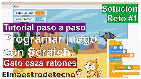 Programar el primer juego con Scratch- Tutorial paso a paso- Iniciación a Scratch #Aprenderscratch
