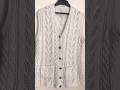 ladies half sweater lace with cable desiegn #fashiontrends #cardigan #knittig #diyknitting #fashion