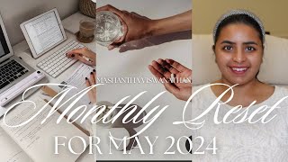 Monthly Reset | May Goalsetting, systems and habits.