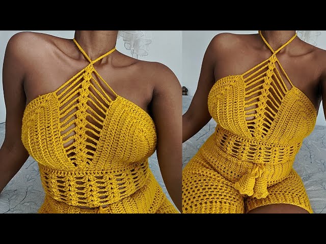 Ruby Sleeveless Asymmetrical Crochet Top Tutorial - MyFavoritePatterns