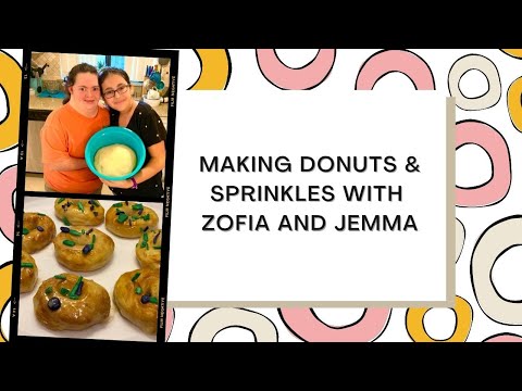 How to Make Homemade Donuts and Sprinkles // Baking with Zofia and Jemma