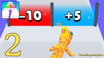 Snake Run Race Gameplay Walkthrough All Levels 15-19 Part 2