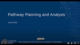 Credential Registry Pathway Builder: Pathway Planning and Analysis