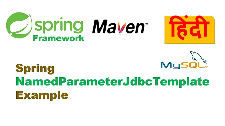 Spring NamedParameterJdbcTemplate Example | Spring JDBC Tutorial in Hindi