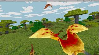 JurassicCraft (Sandbox Survival Craft PART2)  - Flying over the dinosaurs screenshot 5