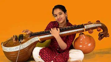 Thedum Kan Paarvai | 60 Seconds of Musical Treat in Veena | Aparajitha | Samarpan Channel