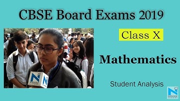 CBSE Class 10 Board Exam 2019: Mathematics Paper Analysis