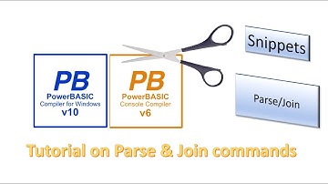 PowerBasic Snippets - Tutorial on Join and Parse commands for String handling