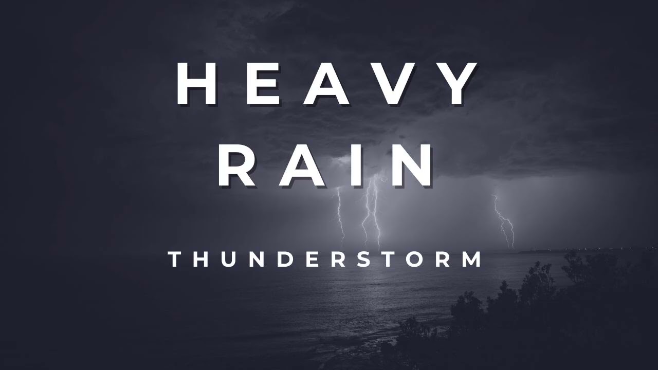 Heavy Rain and Thunder Ambience | Storm Sounds for Sleep and Relaxation (5 Hours)