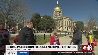 Georgia's election bills receives national attention