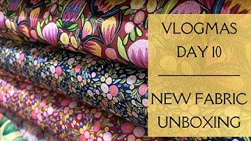 Vlogmas 10 Botanical Blossoms Collection Quilting Fabric Unboxing - Sew to Sell - Etsy Fabric Shop
