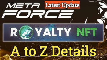 Royalty NFT Latest Update in Meta Force || A to Z Details by Monuj Kumar Dutta.