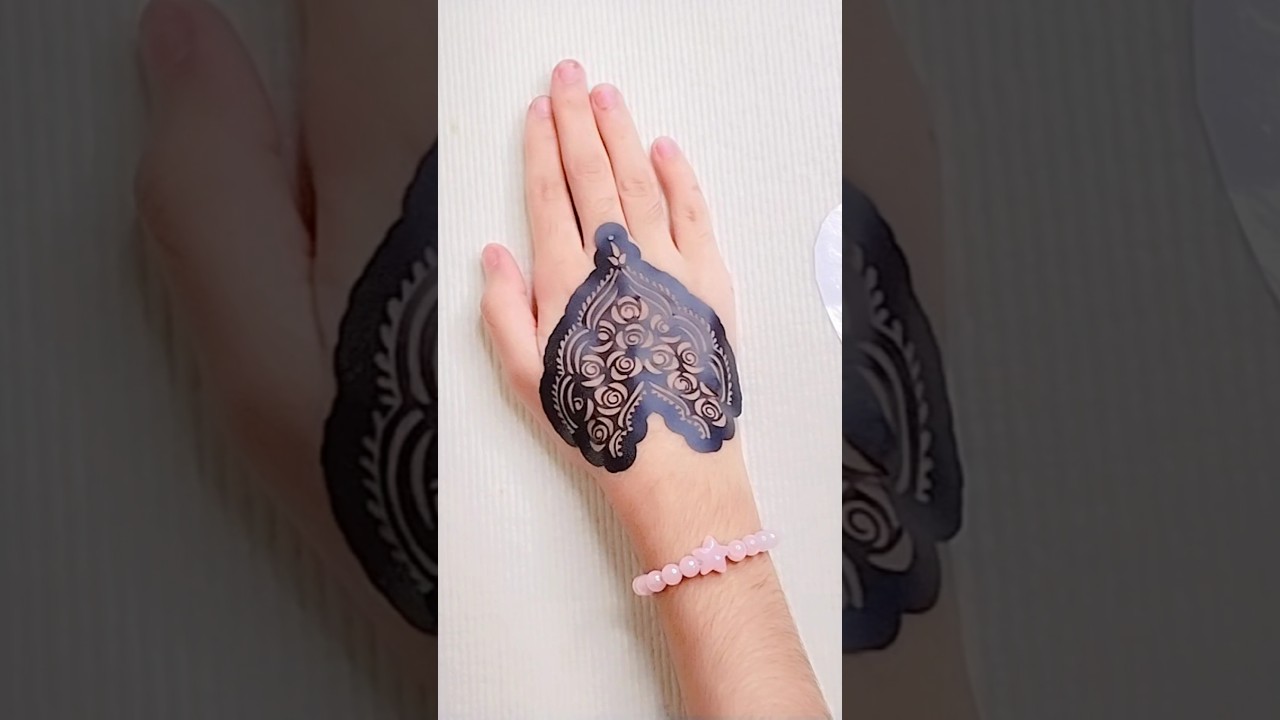 beautiful sticker mehndi design #shorts
