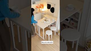 Bàn ăn "tàng hình" - Cứu tinh cho nhà chung cư nhỏ hẹp.
