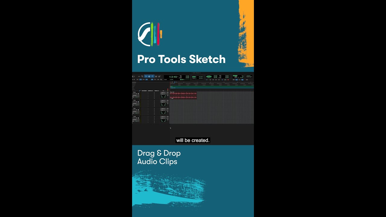 New in Pro Tools Sketch — Drag & drop audio clips ▶️ 