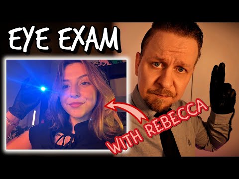 ASMR Rebeccaとのコラボ / 医療スタイルの眼科検査 #asmr