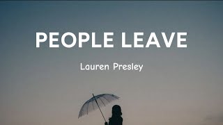 Lauren Presley – People Leave (Lyrics   Terjemahan Indonesia)