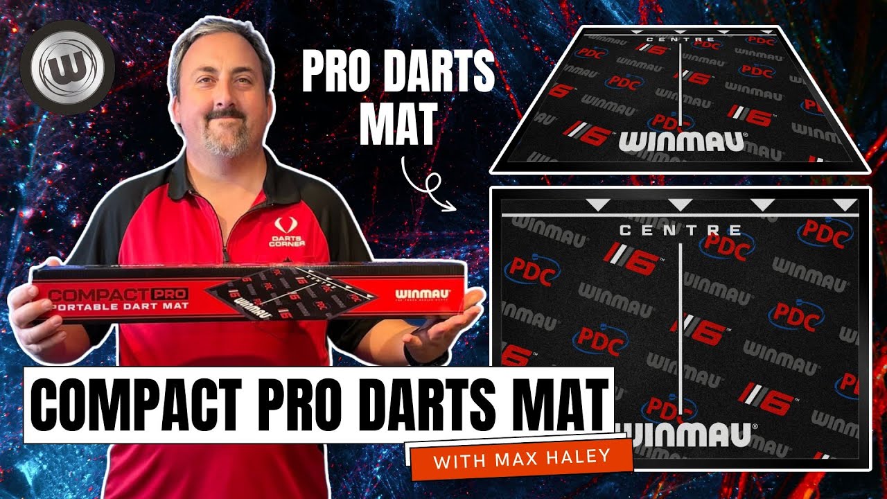 WINMAU COMPACT PRO PORTABLE DARTS MAT REVIEW WITH MAX HALEY 