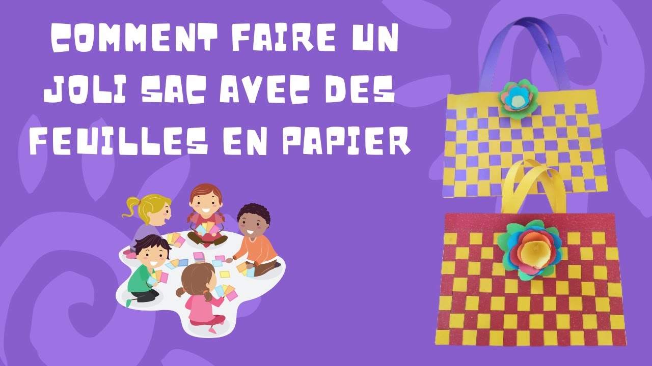 TUTO COMMENT FAIRE UN JOLI SAC EN PAPIER - IDÉE CADEAU MAISON FÊTE DES MÈRES