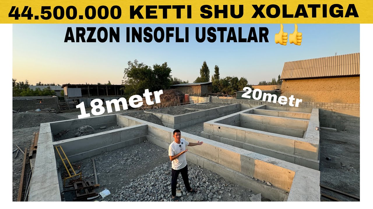 BETON QUYISH NARXLARI 2025 SHU JOYIMIZGA QANCHA KETTI JAMI RASXODI QANCHA BOLDI OXIRIGACHA KORING