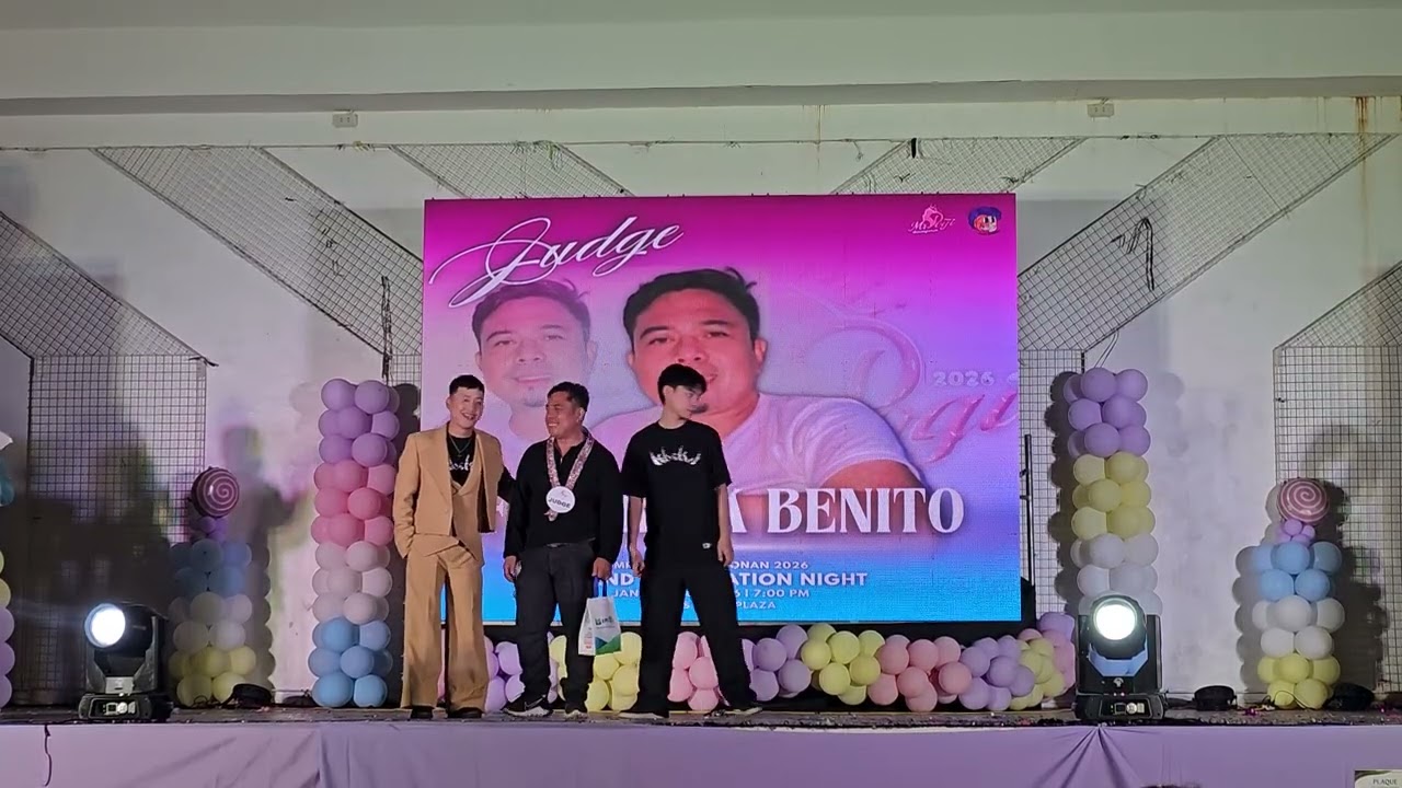 “Narito na ang mga taong huhusga sa ganda, tikas, at karisma—ang ating respetadong Panel of Judges!”